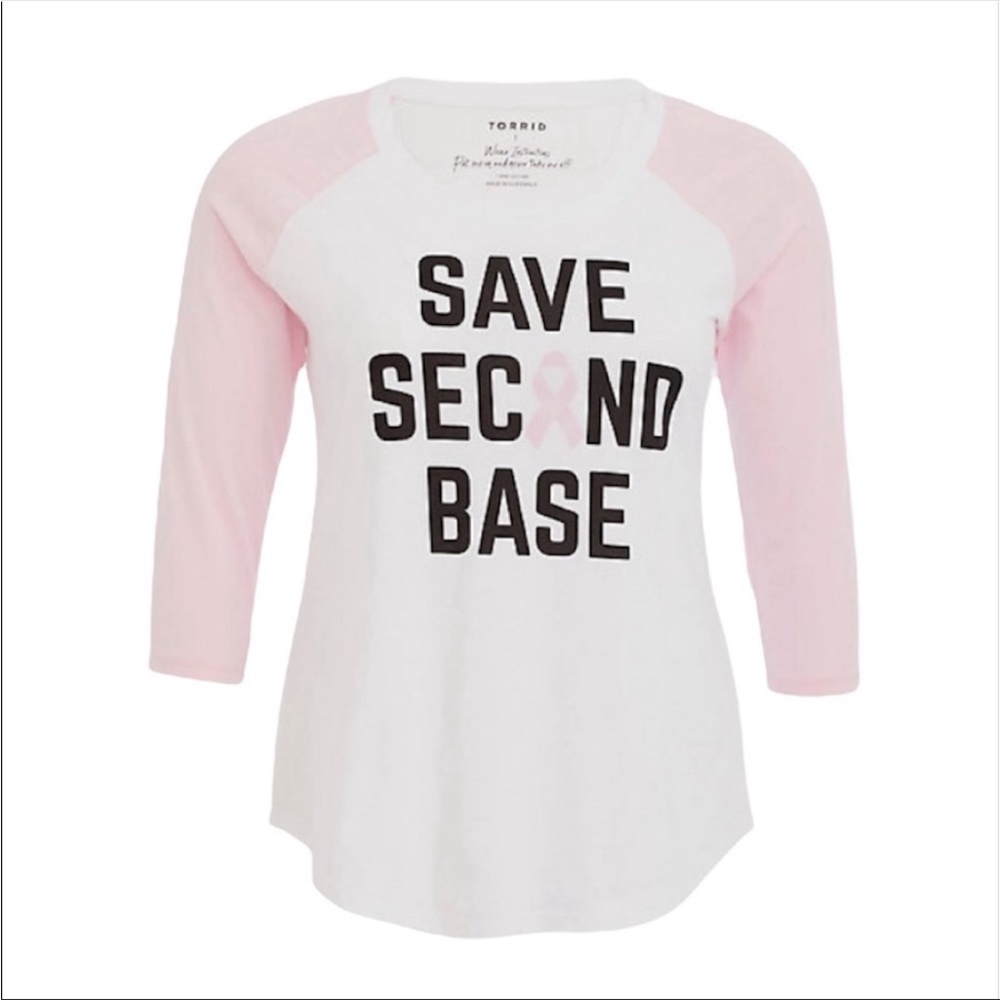 Torrid Save Second Base Raglan Tee - Picture 5 of 7